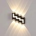 Aplica LED Exterior Zig-Zag 12W, LED inclus, 8 surse de iluminare, Lumina: Calda